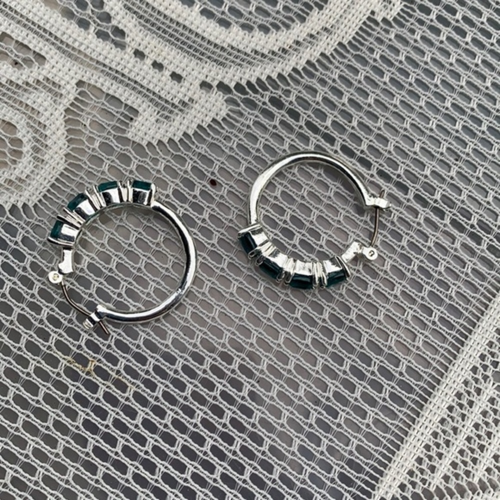 Silver Toned Earrings Pre Owned